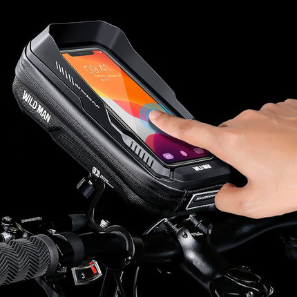 Sacoche de guidon vélo avec porte-téléphone WILD MAN