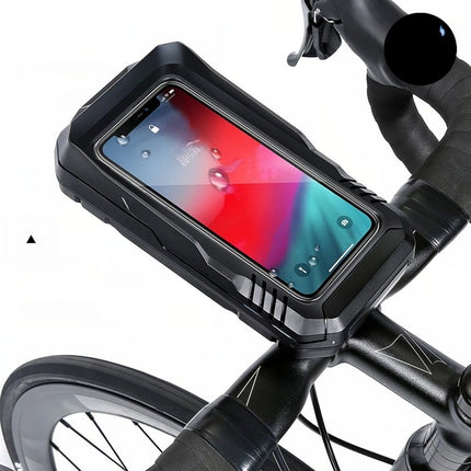 Bolsa de guiador de bicicleta impermeável com suporte para telemóvel WILD MAN