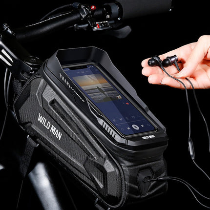 Sacoche de cadre vélo avec porte-téléphone étanche WILD MAN XT5