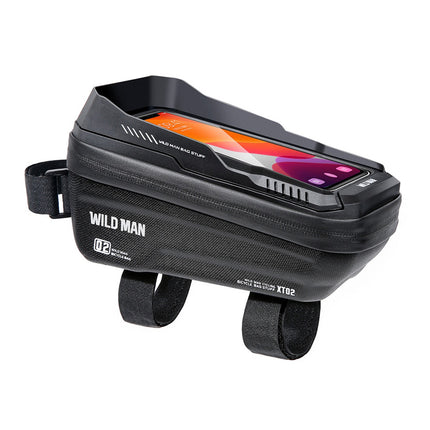 Sacoche de cadre vélo avec porte-téléphone etanche WILD MAN XT2