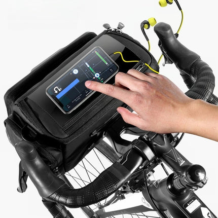 Sacoche de guidon vélo avec porte-téléphone et coque WILD MAN
