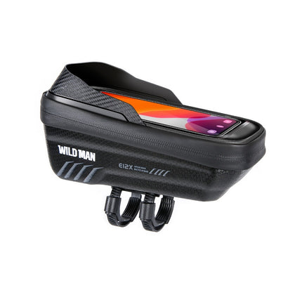 Sacoche de cadre vélo avec porte-téléphone étanche WILD MAN E12X