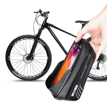 Sacoche de cadre vélo avec porte-téléphone étanche WILD MAN E12X