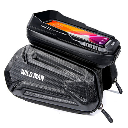 Sacoche pour cadre vélo avec porte-téléphone tactile WILD MAN