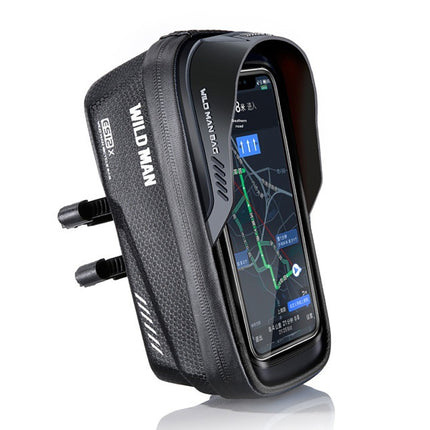 Sacoche de cadre vélo étanche avec porte-téléphone WILD MAN ES12X