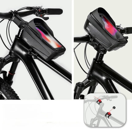 Sacoche de cadre vélo étanche avec porte-téléphone WILD MAN ES12X