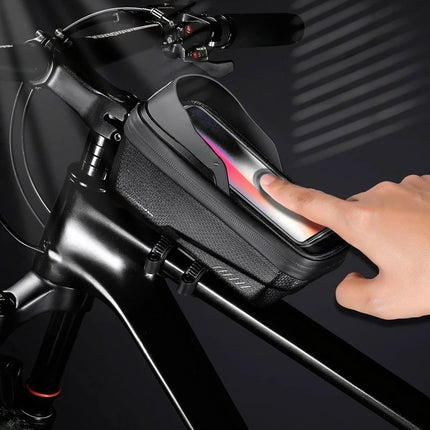Sacoche de cadre vélo étanche avec porte-téléphone WILD MAN ES12X