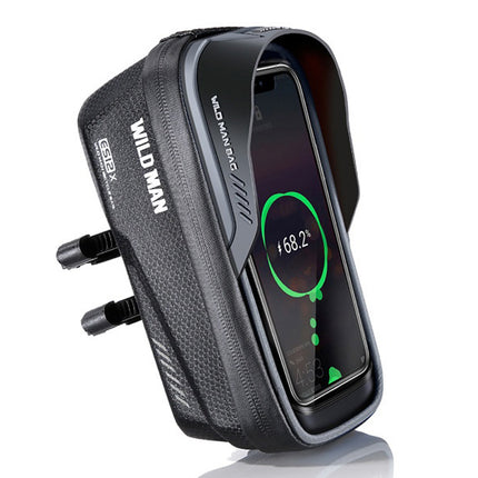 Sacoche de cadre vélo étanche avec porte-téléphone WILD MAN ES12X