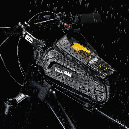 Sacoche de cadre de vélo avec porte téléphone tactile WILD MAN