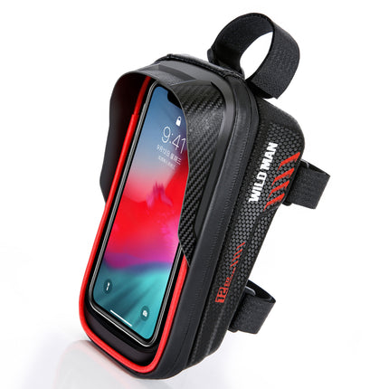 Sacoche de cadre vélo avec porte-téléphone étanche WILD MAN E12