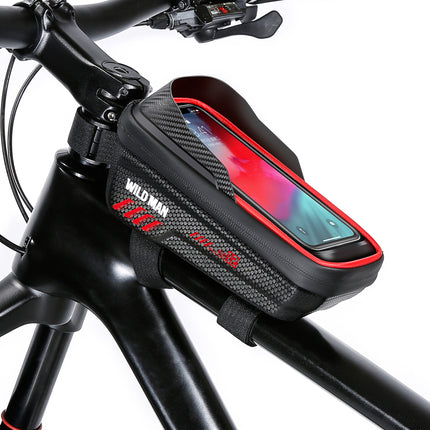 Sacoche de cadre vélo avec porte-téléphone étanche WILD MAN E12