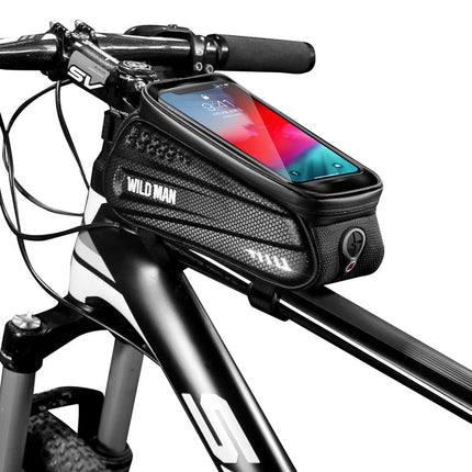 Geantă de cadru pentru bicicletă cu suport pentru telefon WILD MAN