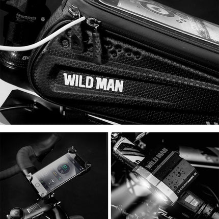 Geantă de cadru pentru bicicletă cu suport pentru telefon WILD MAN