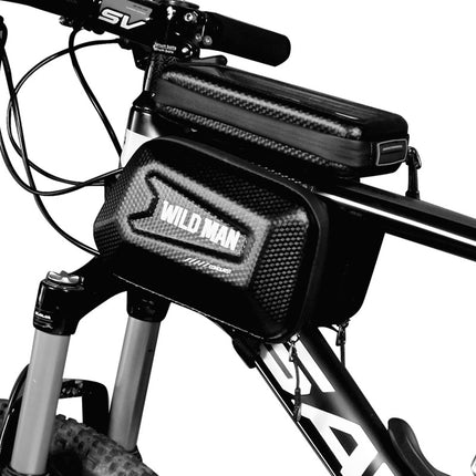 Bolsa de quadro para bicicleta com suporte para telemóvel WILD MAN