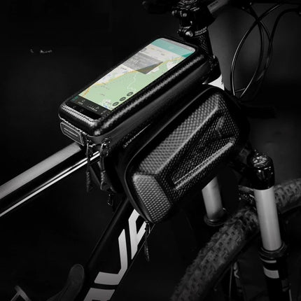 Bolsa de quadro para bicicleta com suporte para telemóvel WILD MAN