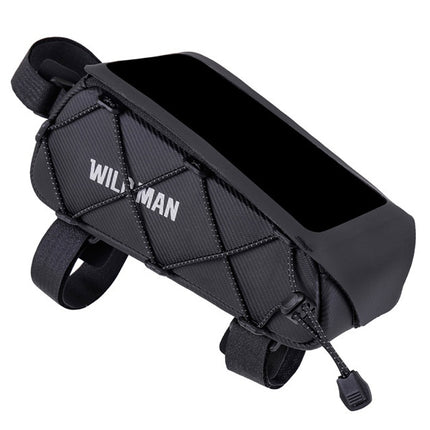 Sacoche pour cadre de vélo avec porte-téléphone tactile étanche WILD MAN