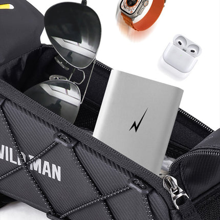 Sacoche pour cadre de vélo avec porte-téléphone tactile étanche WILD MAN