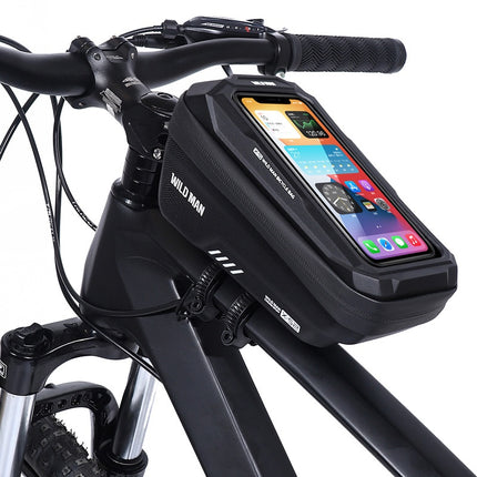 Sacoche de cadre vélo avec porte-téléphone tactile étanche WILD MAN