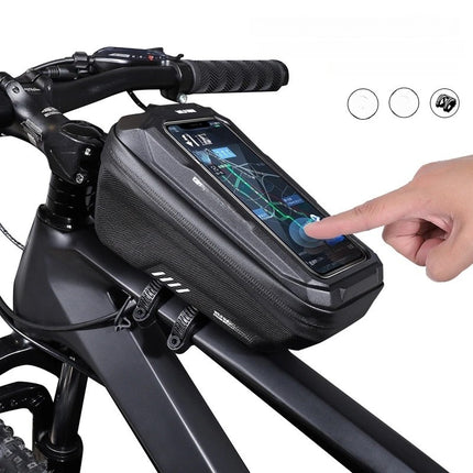 Sacoche de cadre vélo avec porte-téléphone tactile étanche WILD MAN