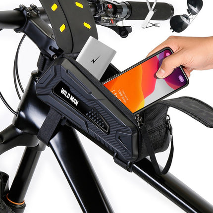 Sacoche de cadre vélo avec porte-téléphone tactile WILD MAN M90