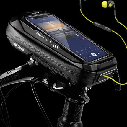 Sacoche de guidon vélo avec porte téléphone tactile WILD MAN