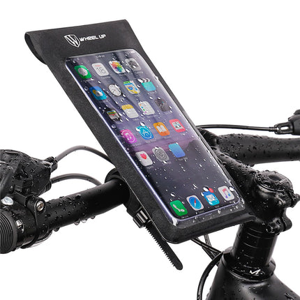 2086Sacoche de guidon vélo étanche avec pochette téléphone tactile