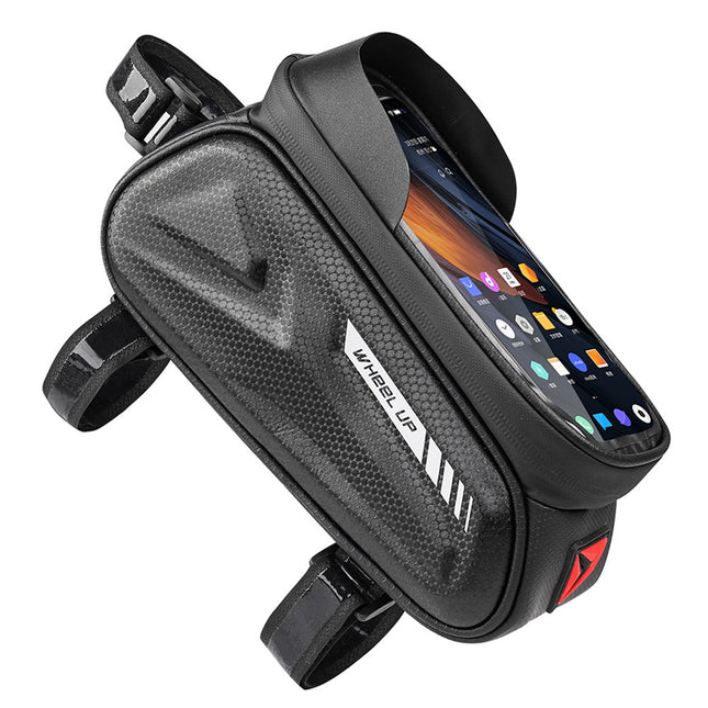 2133 Waterproof bike frame bag with 7'' touchscreen for smartphone