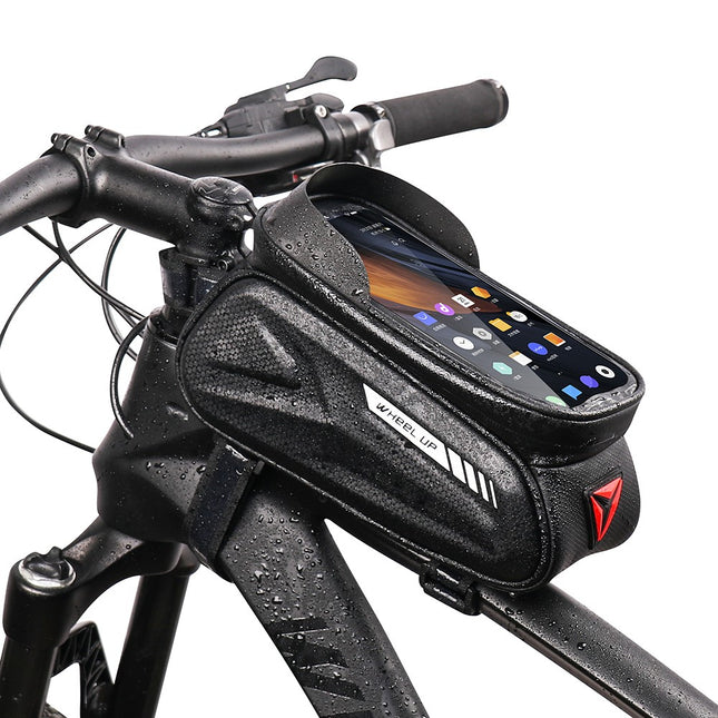 2133 Waterproof bike frame bag with 7'' touchscreen for smartphone