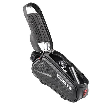 2133 Waterproof bike frame bag with 7'' touchscreen for smartphone