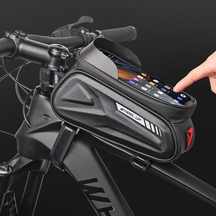 2133 Waterproof bike frame bag with 7'' touchscreen for smartphone