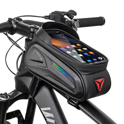 2055 Waterproof bike frame bag with 7'' touchscreen for smartphone