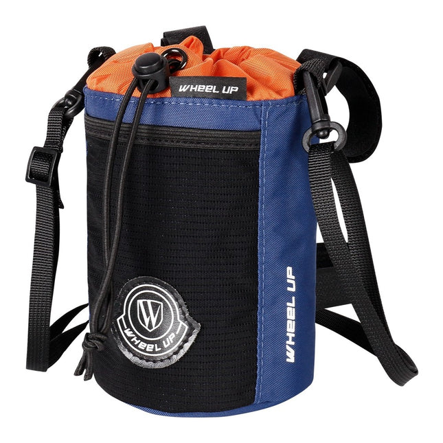 89Sacoche de guidon vélo avec porte-bouteille, bandoulière et fixation velcro