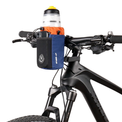 89Sacoche de guidon vélo avec porte-bouteille, bandoulière et fixation velcro