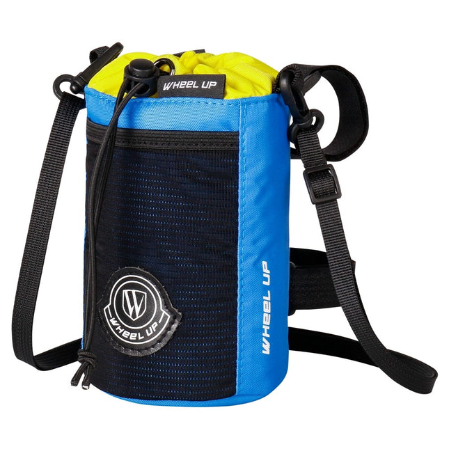 2076Sacoche de guidon vélo avec porte-bouteille, bandoulière et fixation velcro