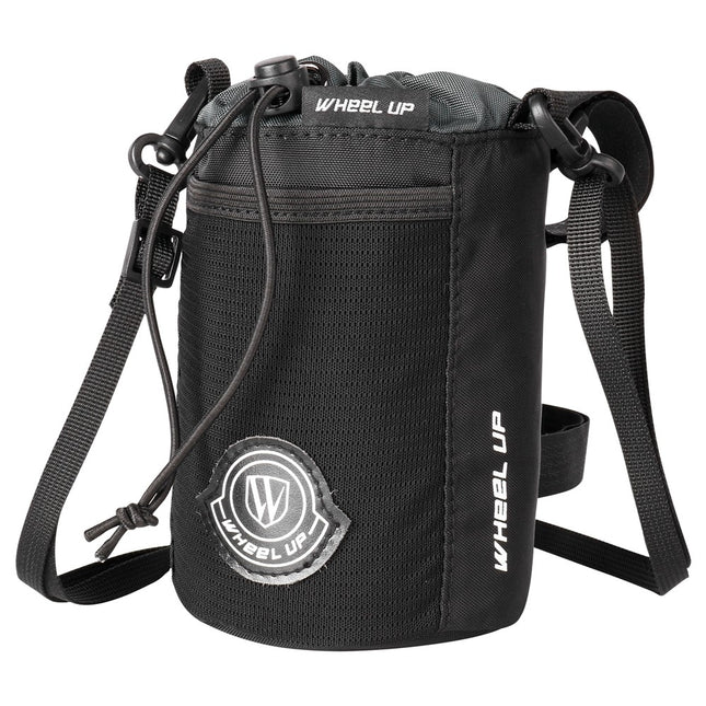 125Sacoche de guidon vélo avec porte-bouteille, bandoulière et fixation velcro