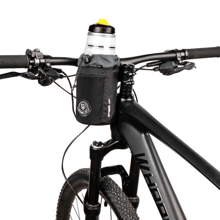 125Sacoche de guidon vélo avec porte-bouteille, bandoulière et fixation velcro