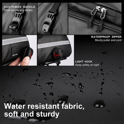 2058Bolsa para portaequipajes de bicicleta 12L impermeable multifunción