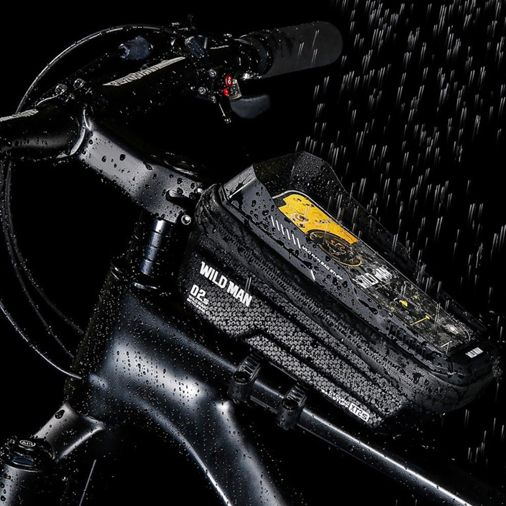 Borsa telaio bici 1L rigida impermeabile con schermo touch Borsa telaio bici 1L rigida impermeabile con schermo touch