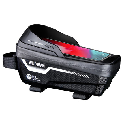 2067Bolsa de cuadro de bicicleta rígida EVA+PU con pantalla táctil TPU para smartphone