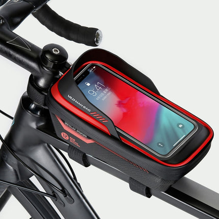 2110Bolsa de cuadro rígida para bicicleta EVA+PU con pantalla táctil TPU para smartphone