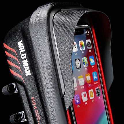 1961Sacoche de guidon tube vélo étanche 1L avec écran tactile TPU