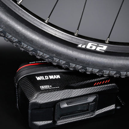 2087Sacoche de guidon tube vélo 1L étanche EVA+PU