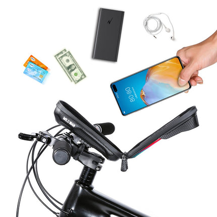 2120 Bicycle frame bag 0.5L rigid EVA+PU with TPU touch screen