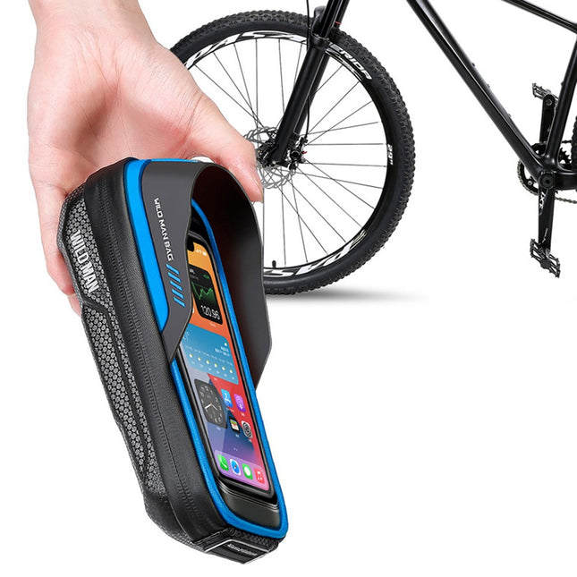 2069Sacoche de guidon vélo rigide 0.5L avec écran tactile TPU pour rangement