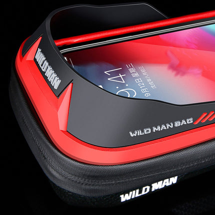 2069Sacoche de guidon vélo rigide 0.5L avec écran tactile TPU pour rangement