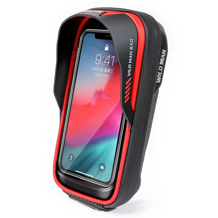 2137Sacoche de guidon vélo rigide 0.5L avec écran tactile TPU pour rangement