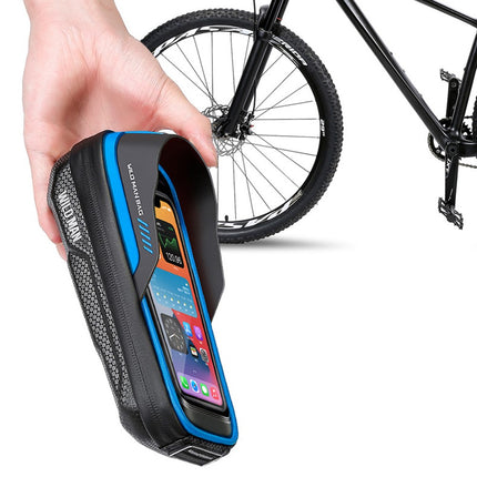 2137Sacoche de guidon vélo rigide 0.5L avec écran tactile TPU pour rangement