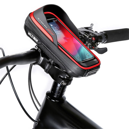 2137Sacoche de guidon vélo rigide 0.5L avec écran tactile TPU pour rangement