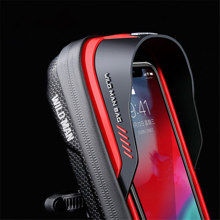 2137Sacoche de guidon vélo rigide 0.5L avec écran tactile TPU pour rangement