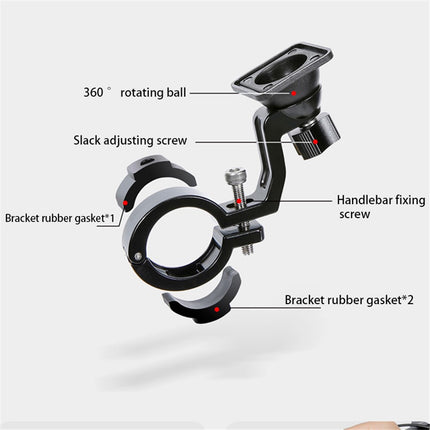 2052Sacoche de guidon vélo étanche PU+EVA+TPU avec pochette téléphone